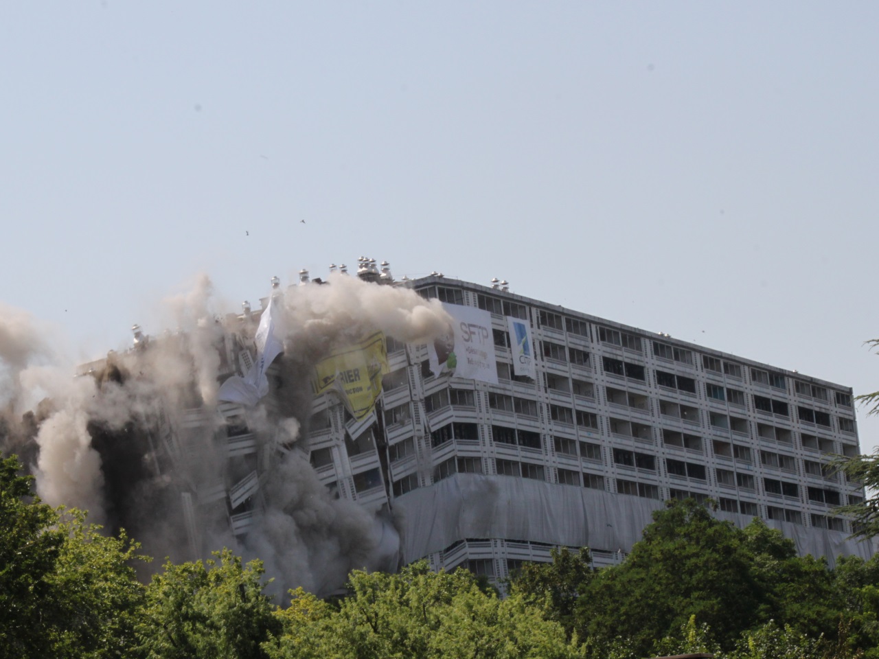 Lyon : démolition du dernier pan de la Barre des Mille