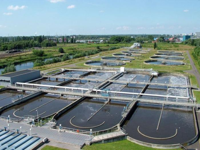 Une station d'épuration qui produit du gaz de ville