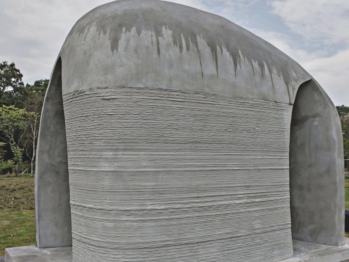 Découvrez un pavillon en béton imprimé en 3D