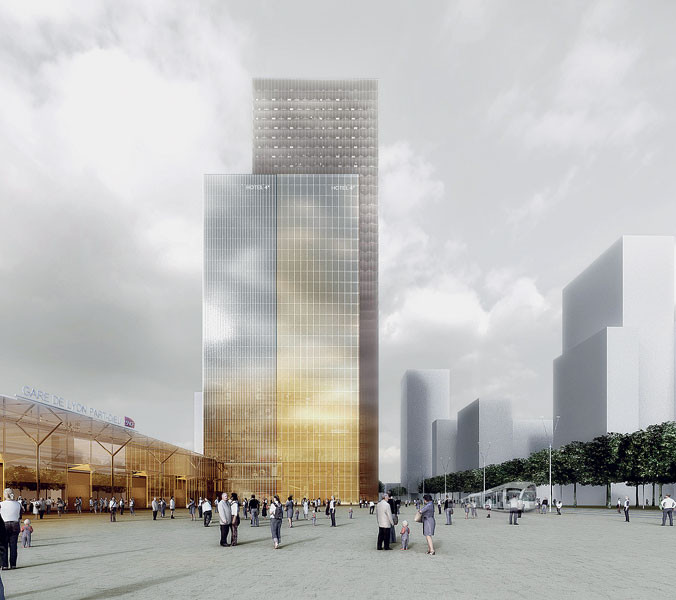 Vinci prévoit de construire une nouvelle tour à Lyon Part-Dieu