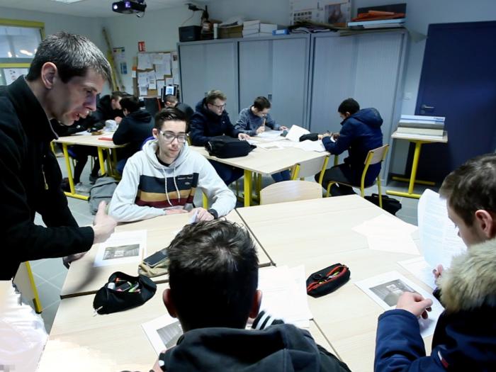 Ma vie d'apprenti : Allan en cours de techno