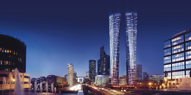 Les "voisins" acceptent l'édification des Tours jumelles à La Défense