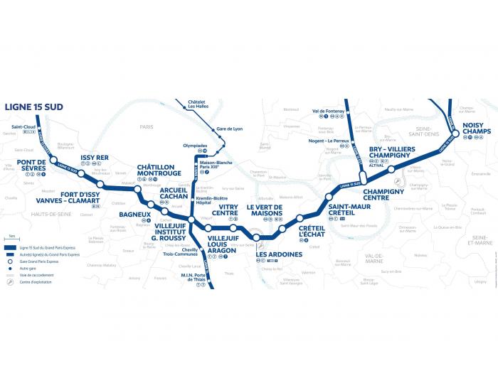 La ligne 15 Sud du futur métro Grand Paris Express attribuée