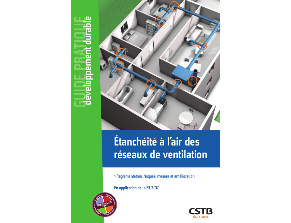 Nouveau livre sur l'étanchéité à lair des réseaux de ventilation