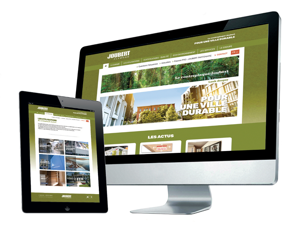 Joubert Plywood cible la prescription avec son nouveau site