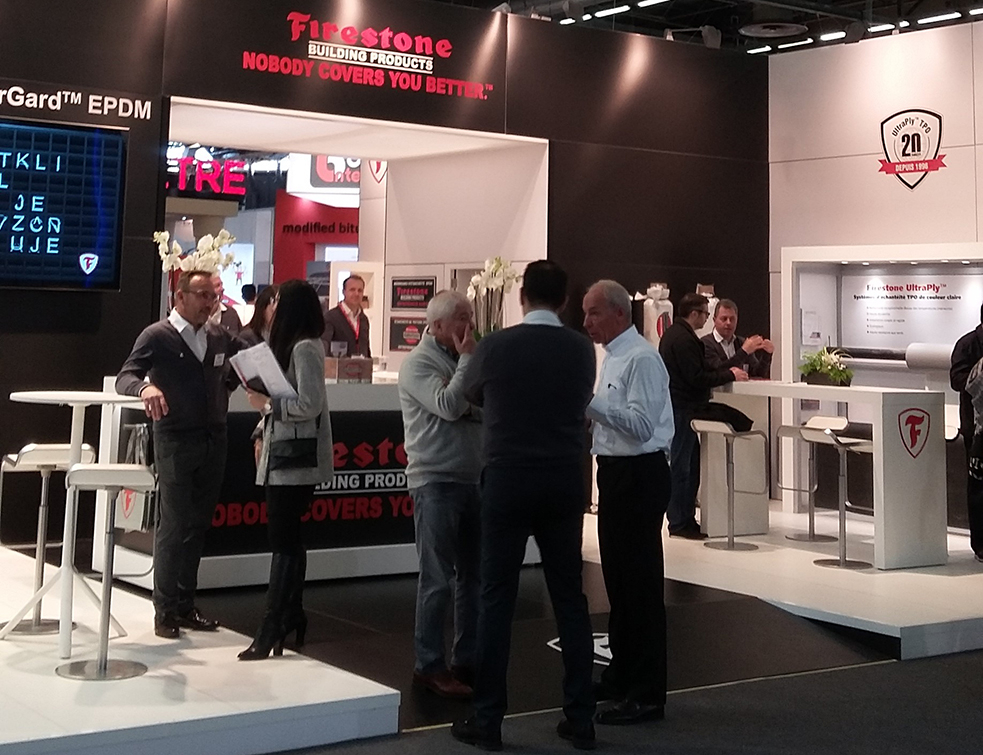 Firestone Building Products présent à BATIMAT 2017 Hall 6, Stand G139