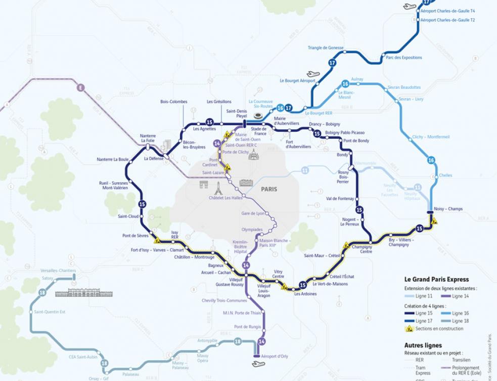 La Cour des Comptes s'inquiète pour les surcoûts du métro du Grand Paris