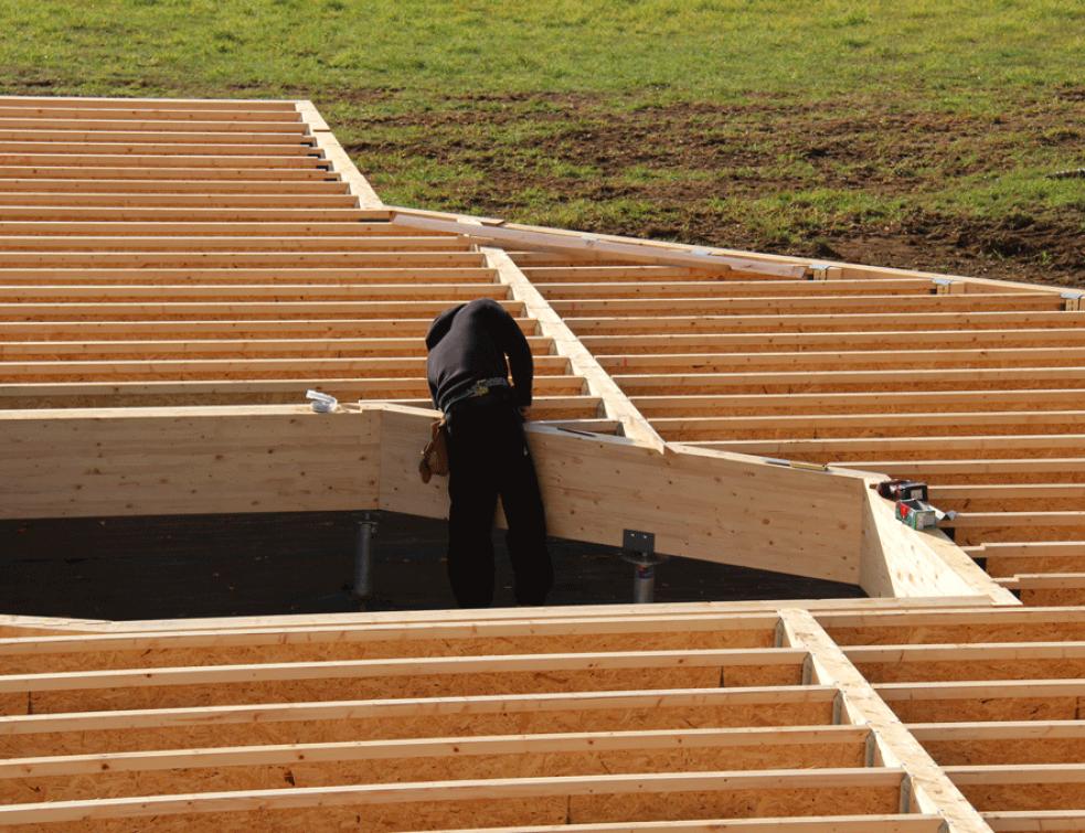 Le plancher bois de rez-de-chaussée devient une technique courante