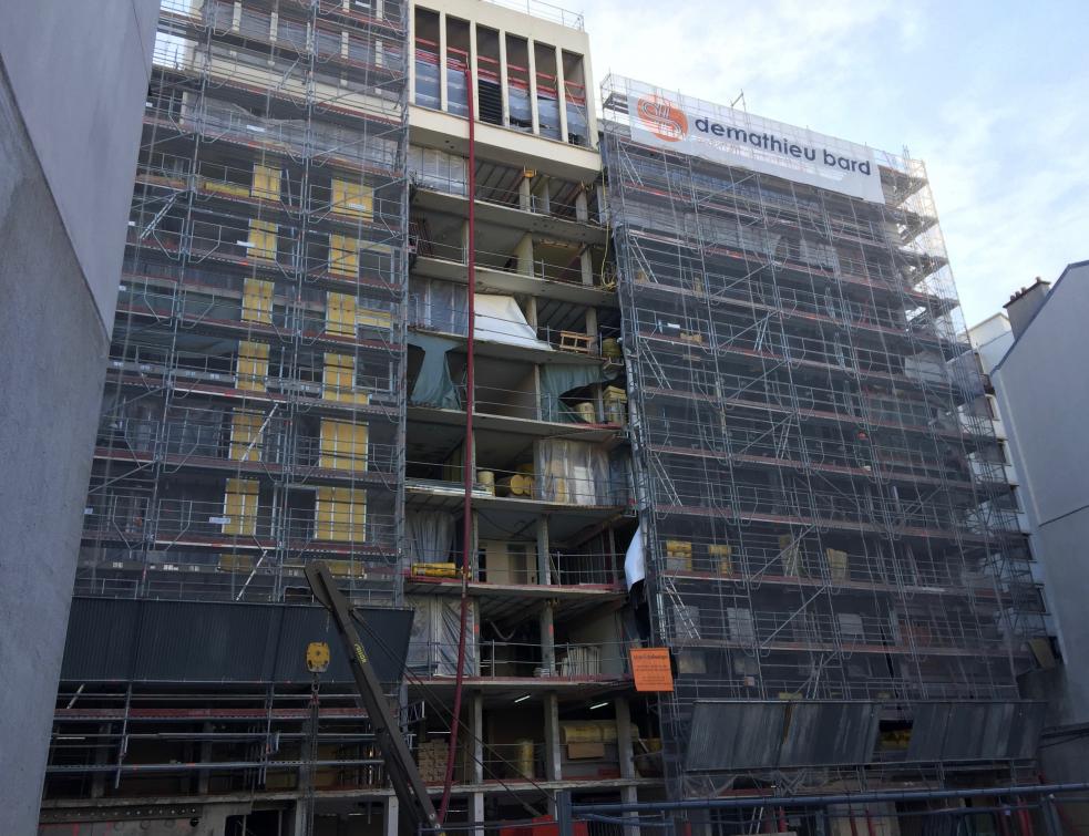 80 logements réhabilités et performants avec la Façade F4 à Paris