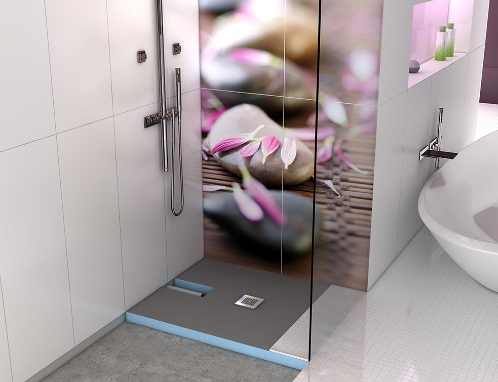 FUNDO PLANO : Le receveur de douche extra-plat de WEDI