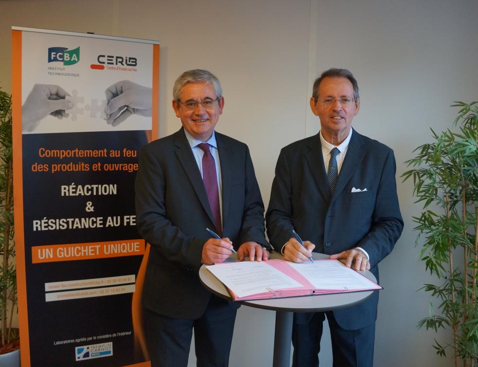 Sécurité incendie : le Cerib et FCBA mutualisent leurs compétences