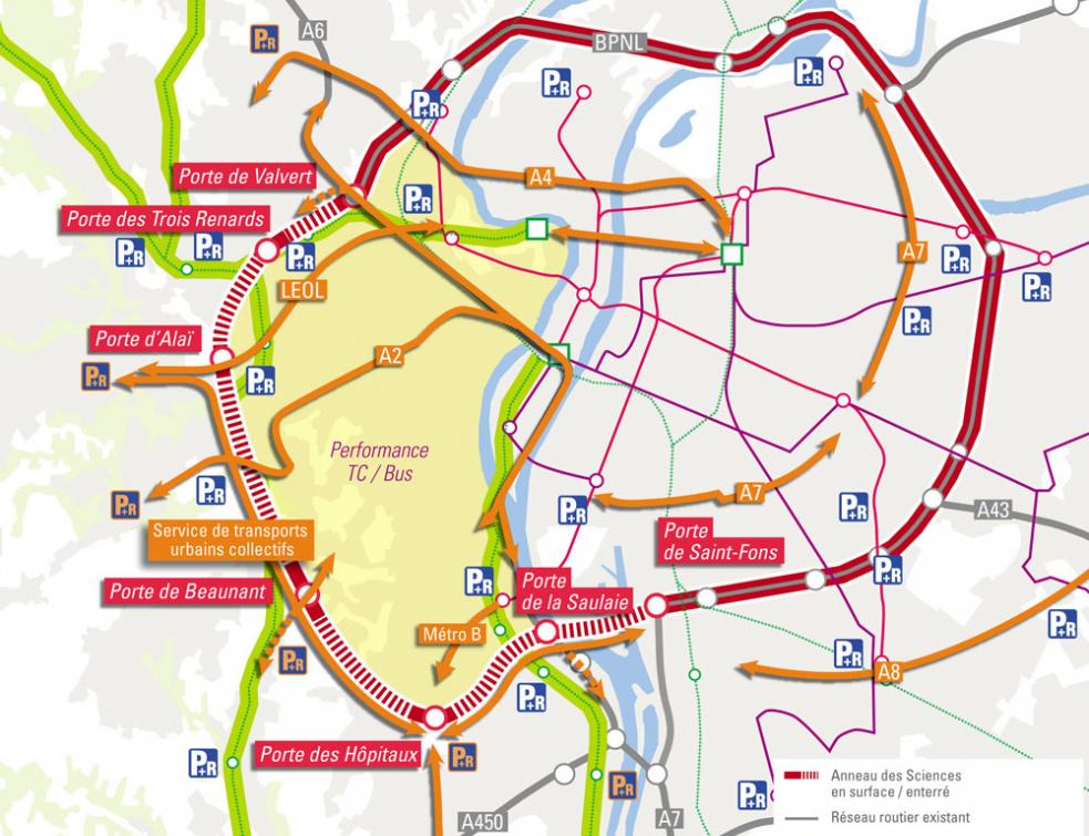 Le président de la métropole de Lyon favorable au bouclage du périphérique