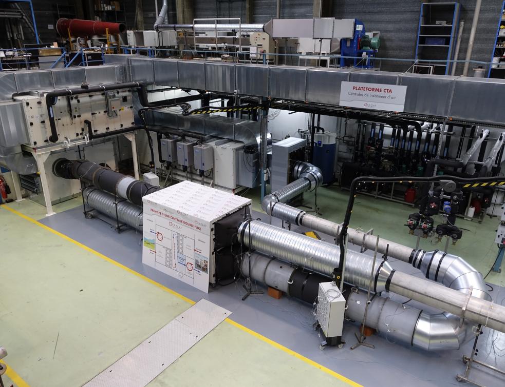 Une plateforme dessais teste tout type de centrales de traitement dair