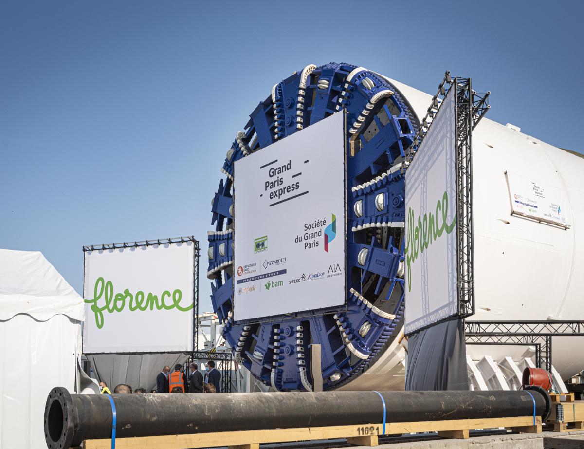 Grand Paris Express : les 19e et 20e tunneliers baptisés Houda et Florence