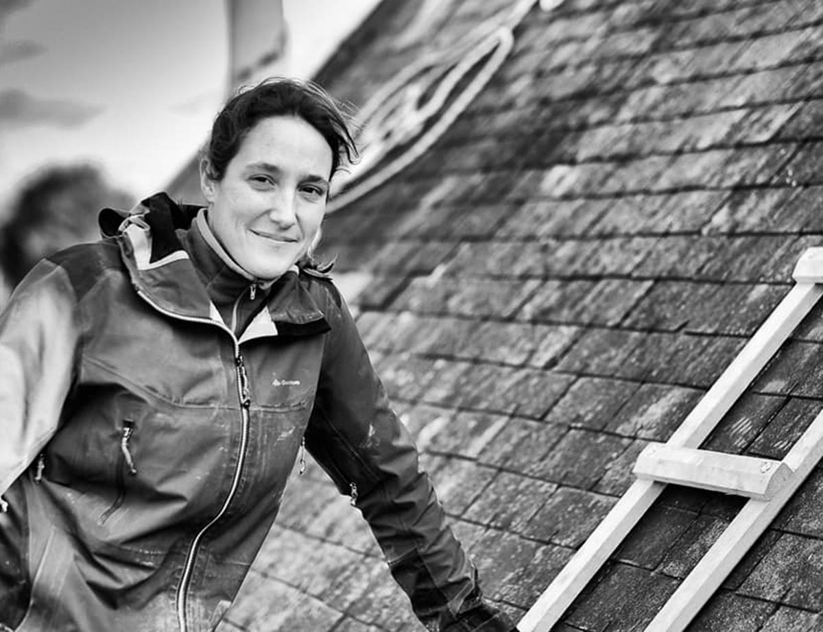 Maeva Parent, 35 ans, patronne dune entreprise de couverture en Bretagne