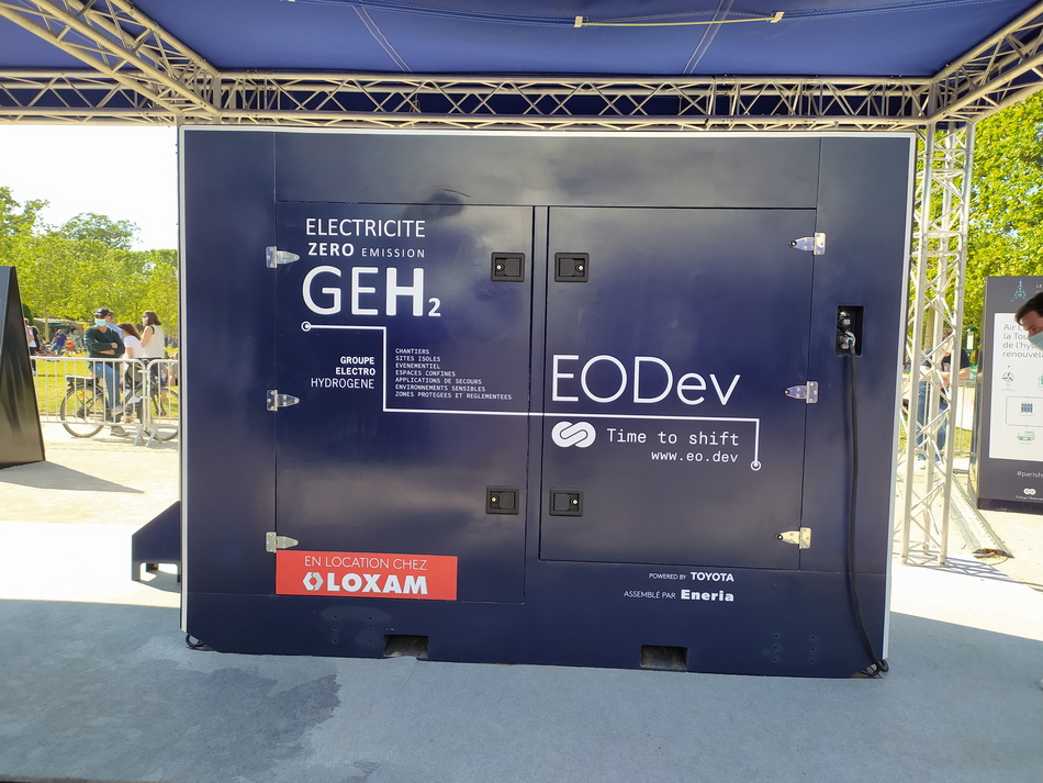 Lhydrogène arrive sur les chantiers par le biais des groupes électrogènes