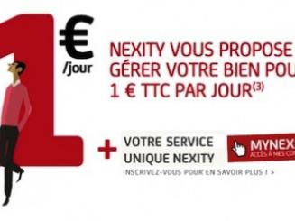 Gestion locative: Nexity lance un forfait à 1 euro par jour
