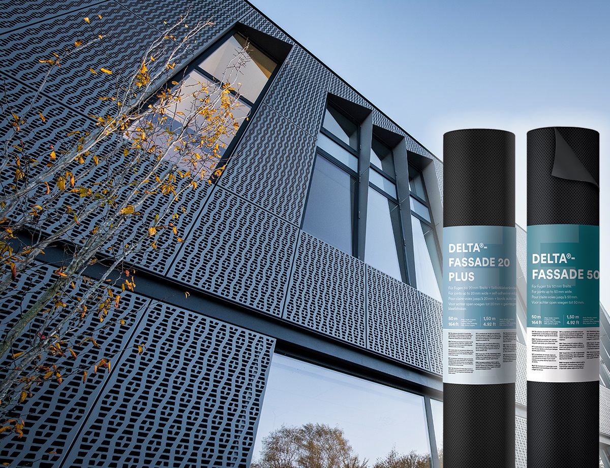 DELTA-FASSADE 20 La référence mondiale de la protection eau/feu/vent derrière les bardages ventilés