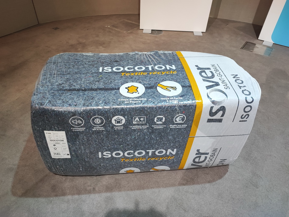 Isocoton, le nouvel isolant thermique et acoustique dIsover, tout doux et biosourcé destiné à lITI