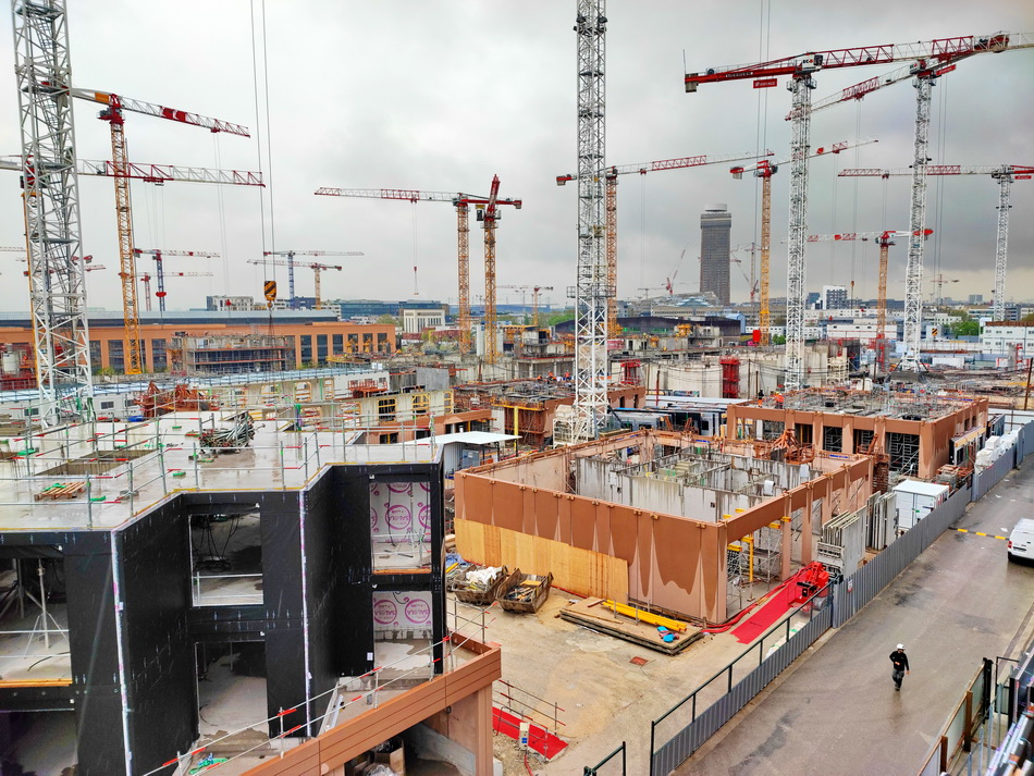 Le Village des athlètes à Saint-Ouen mélange le béton, le béton bas carbone et le bois