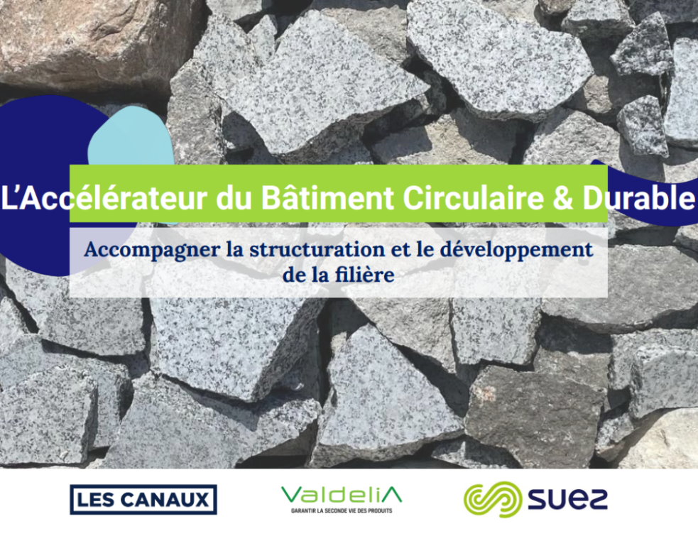 Appel à candidatures de l'accélérateur du bâtiment circulaire et durable