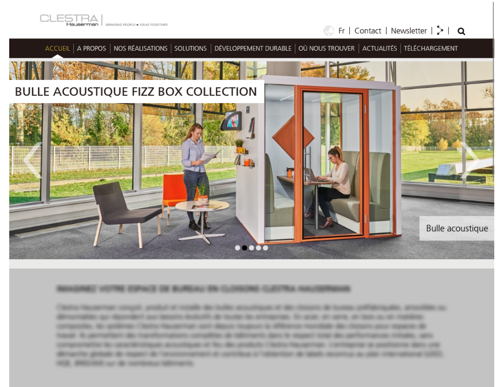 Le fabricant de cloisons de bureau Clestra Hauserman placé en redressement judiciaire