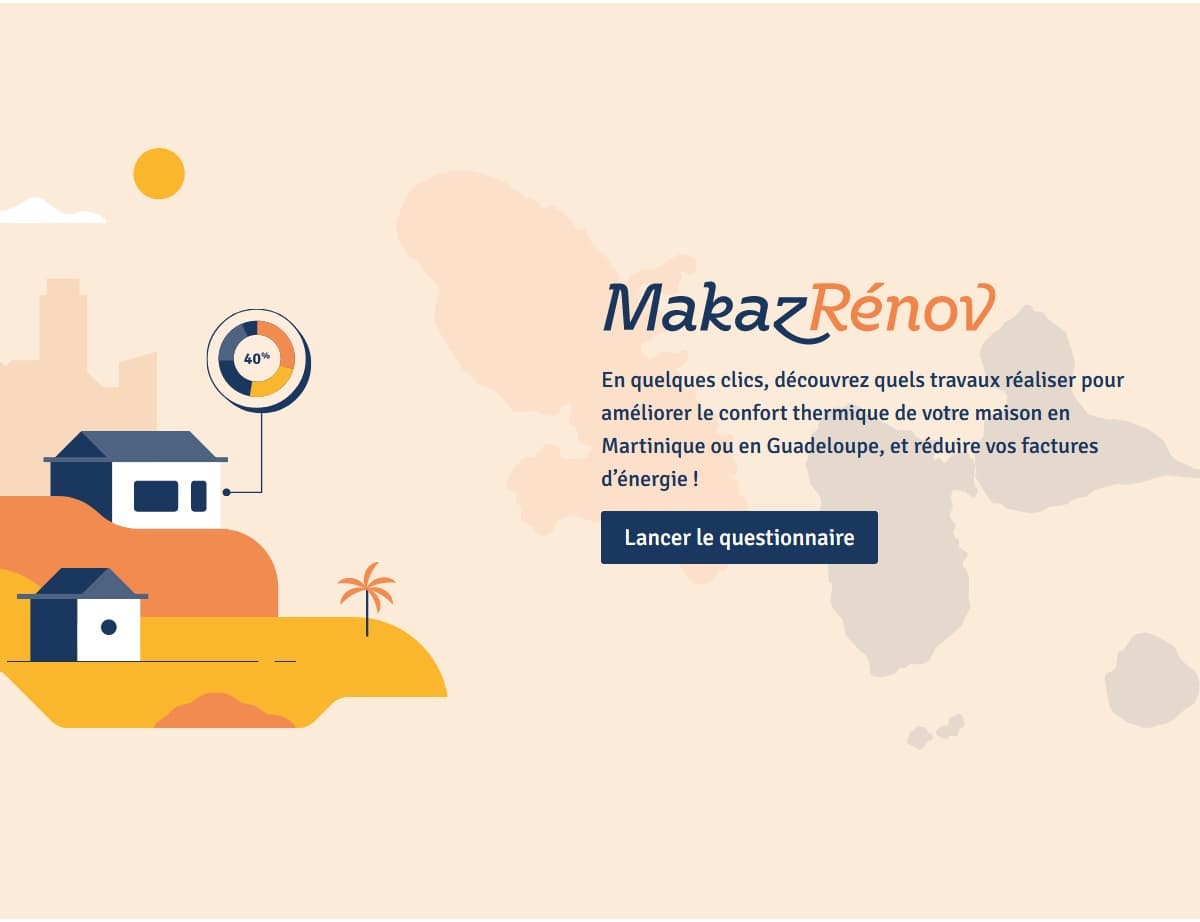 Une plateforme dédiée à la rénovation énergétique en Guadeloupe et Martinique : MakazRénov