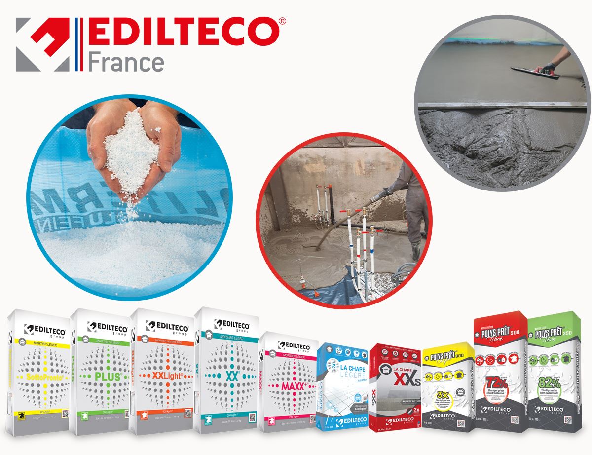 Chapes et mortier Edilteco