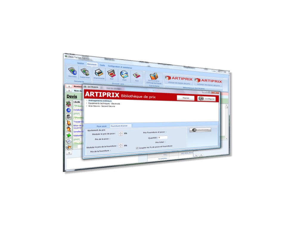 Devis Facture Express, logiciel simple et puissant pour les Artisans du Bâtiment.