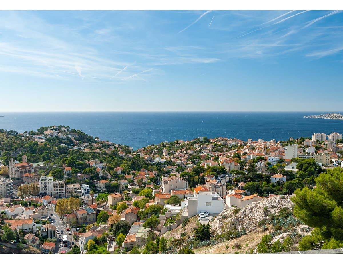 Marseille, paysage donnant sur la mer