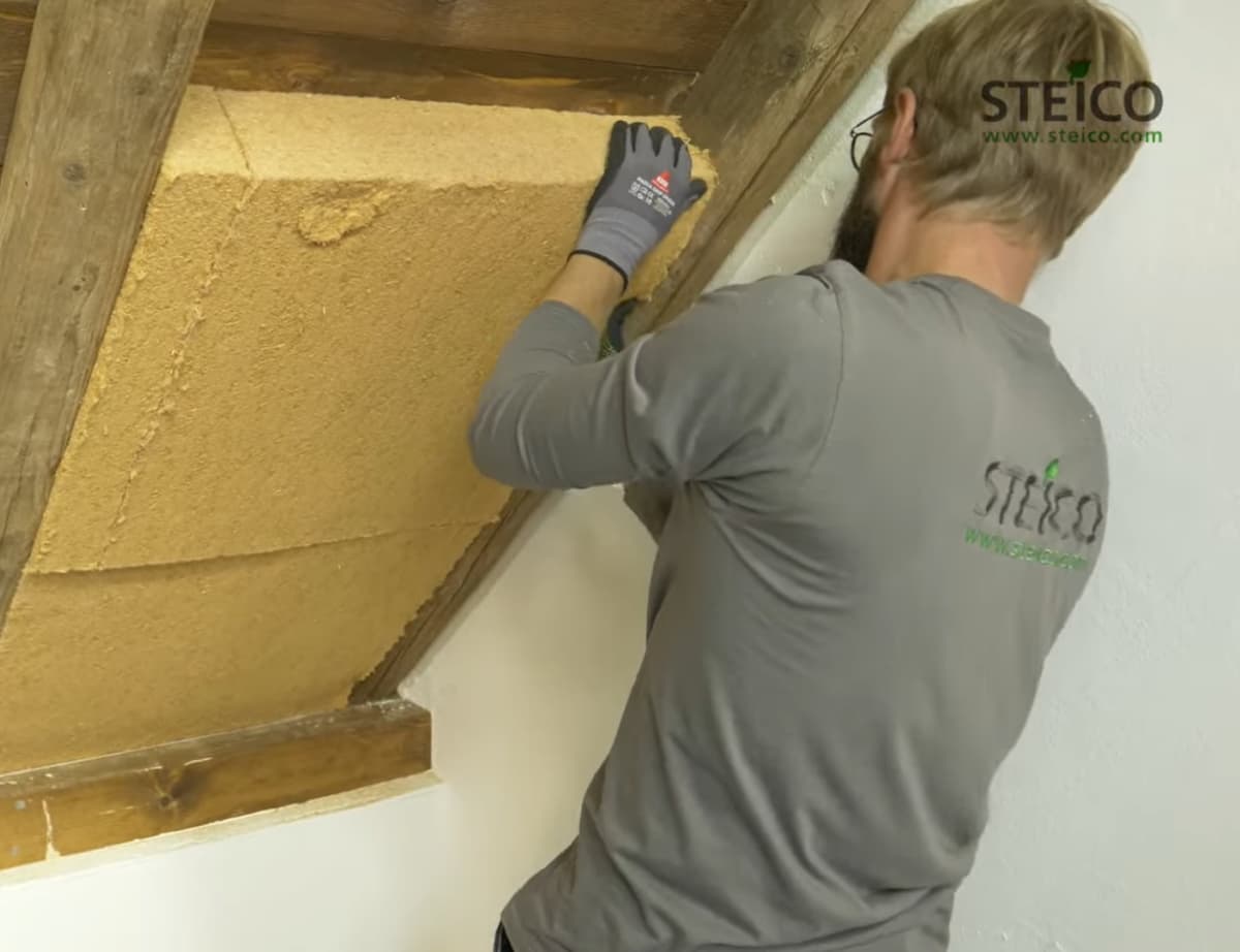 Isolation en fibre de bois de la marque Steico