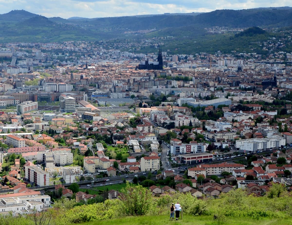 Paysage de Clermont-Ferrand