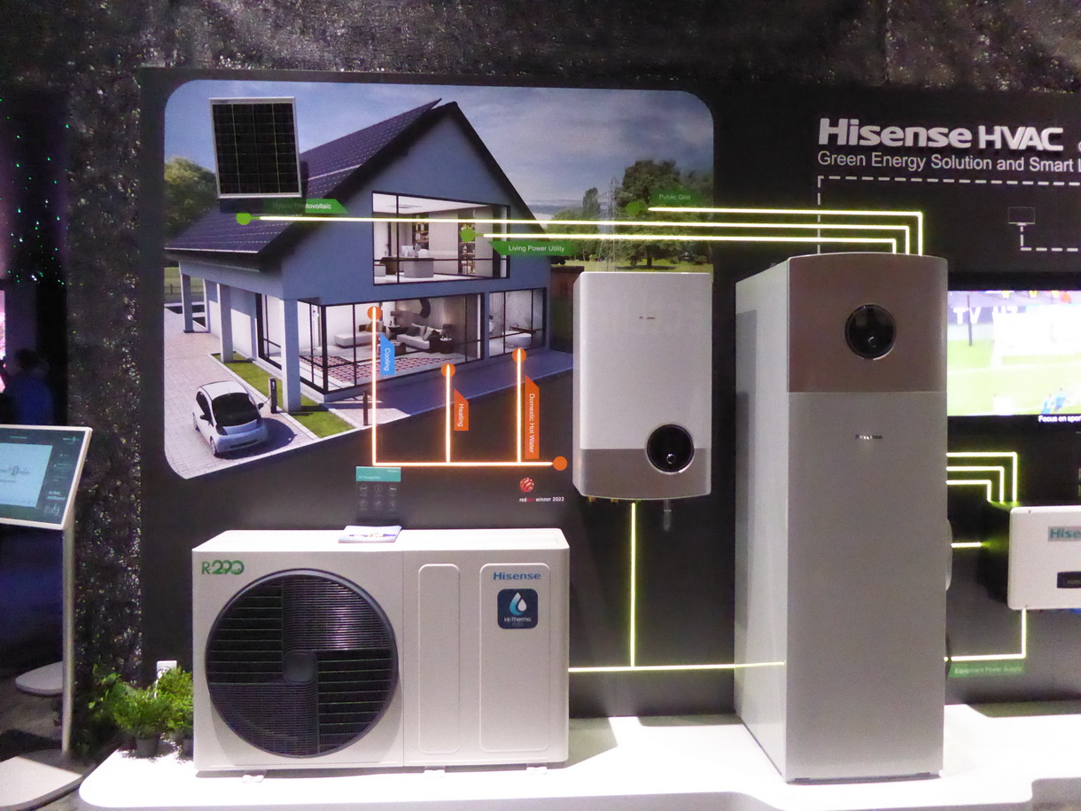 Les pompes à chaleur de Hisense exposées au salon IFA de Berlin