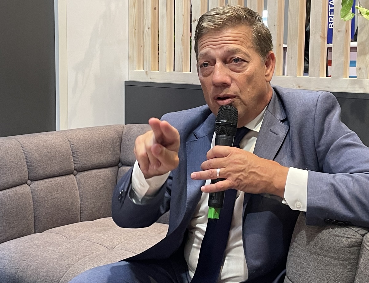 Jean-Christophe Repon, président de la Capeb, lors du salon Artibat 2023