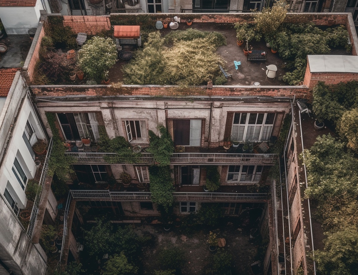 Image d'une corpropriété dégradée