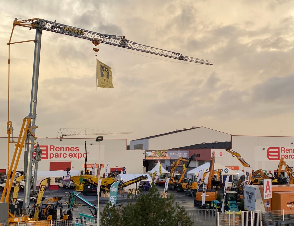 La porte A du salon Artibat, au parc expo de Rennes, du 18 au 20 octobre.