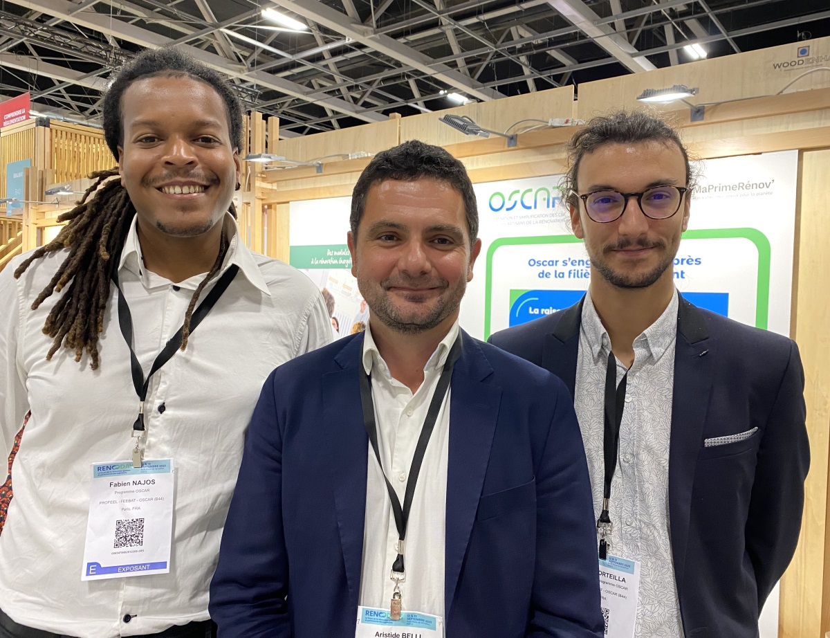 L'équipe Oscar au salon Renodays