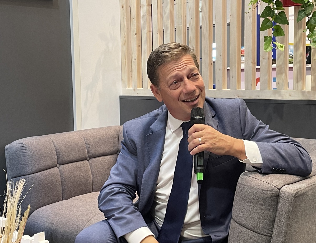 Jean-Christophe Repon, président de la Capeb, lors du salon Artibat 2023