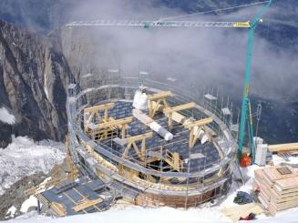 Le refuge du Goûter, construction futuriste, bientôt ouvert