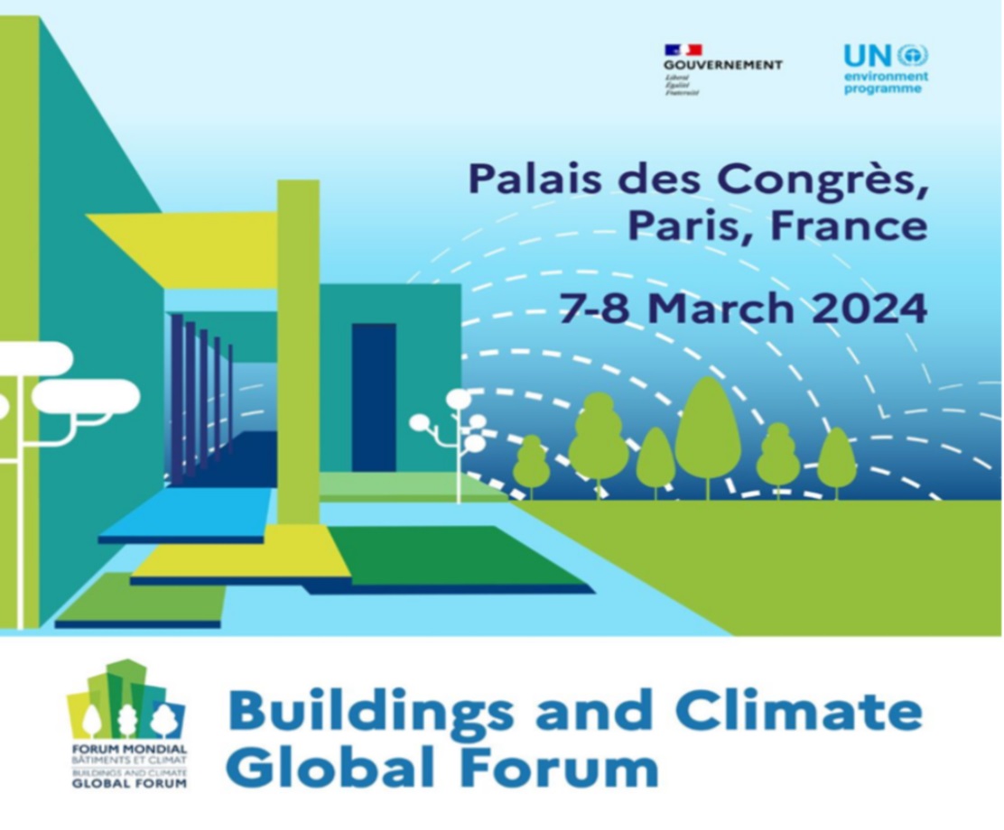 L'affiche du Forum mondial "Bâtiments et climat". © Forum bâtiments et climat
