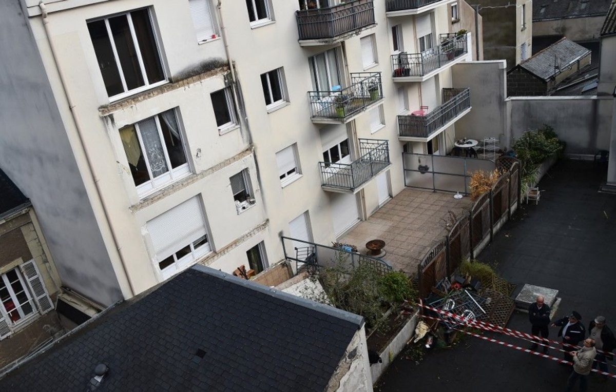Un balcon s'était effondré du quatrième étage, en 2016 à Angers. L'accident avait fait quatre morts et quatorze blessés. © J-F.Monier / AFP?