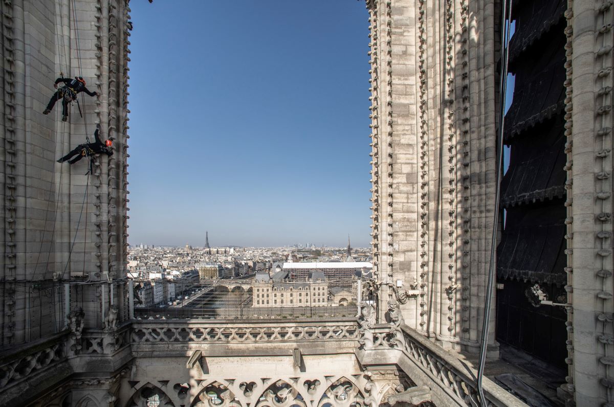 Notre-Dame de Paris, un des nombreux chantiers du groupe Jarnias. © P. Tournaire / Jarnias