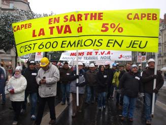 Les artisans du bâtiment à nouveau dans la rue !