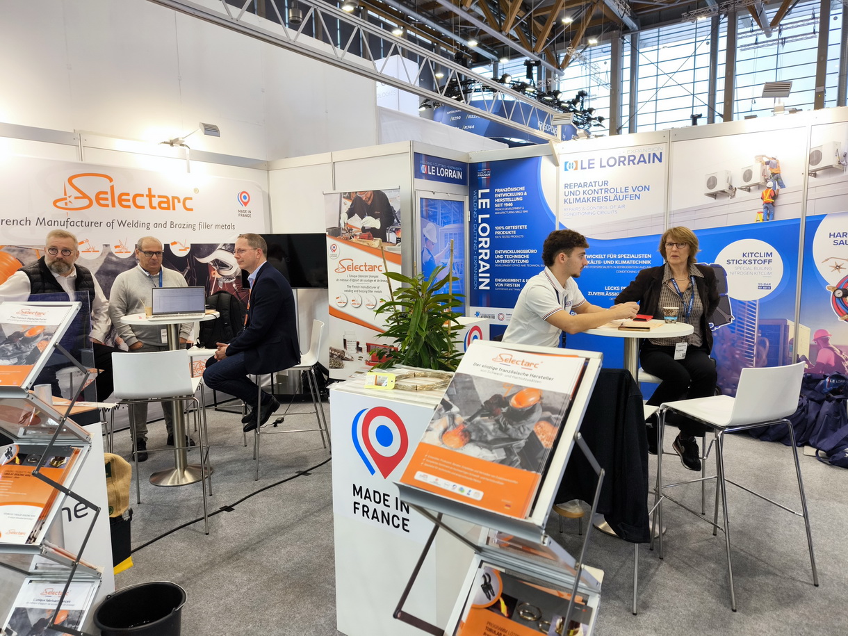 Le stand partagé entre Selectarc et Le Lorrain au salon Chillventa 2024