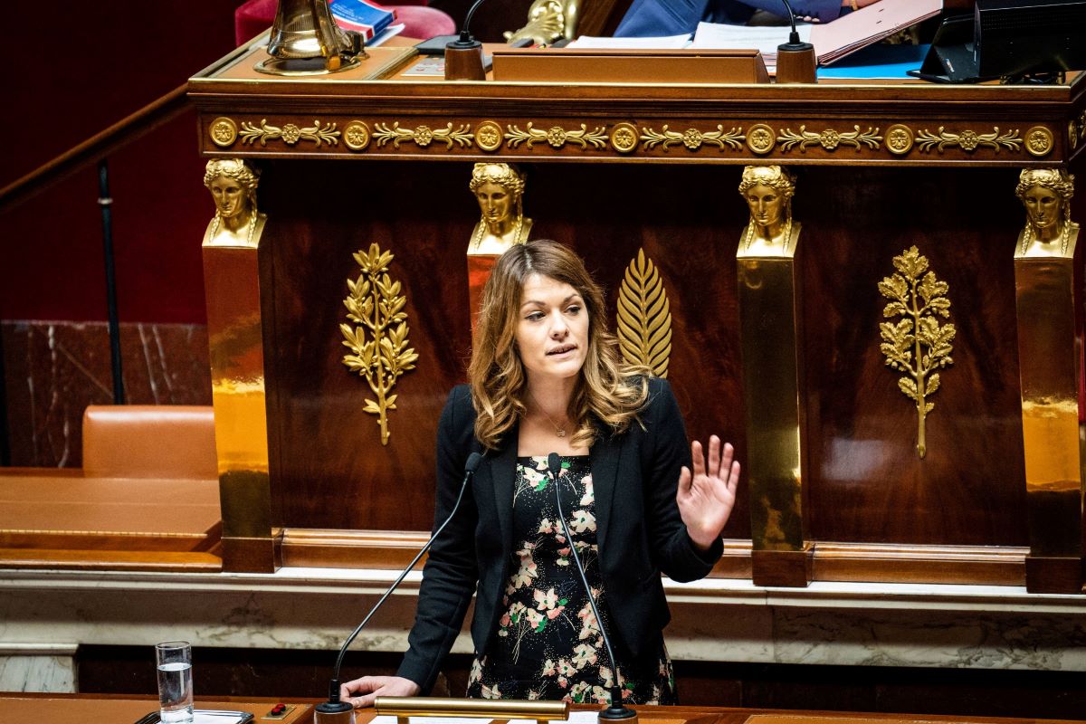 Maud Bregeon à l'Assemblée nationale. © AFP