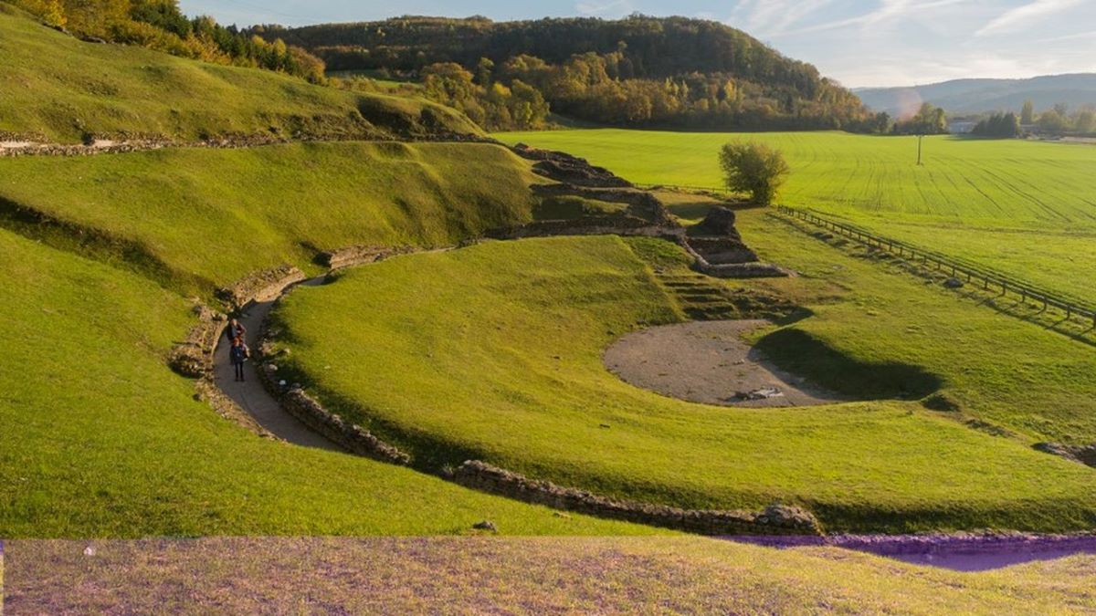 Le théâtre antique de Mandeure (Doubs). © Simon Daval / Pays de Montbéliard Agglomération