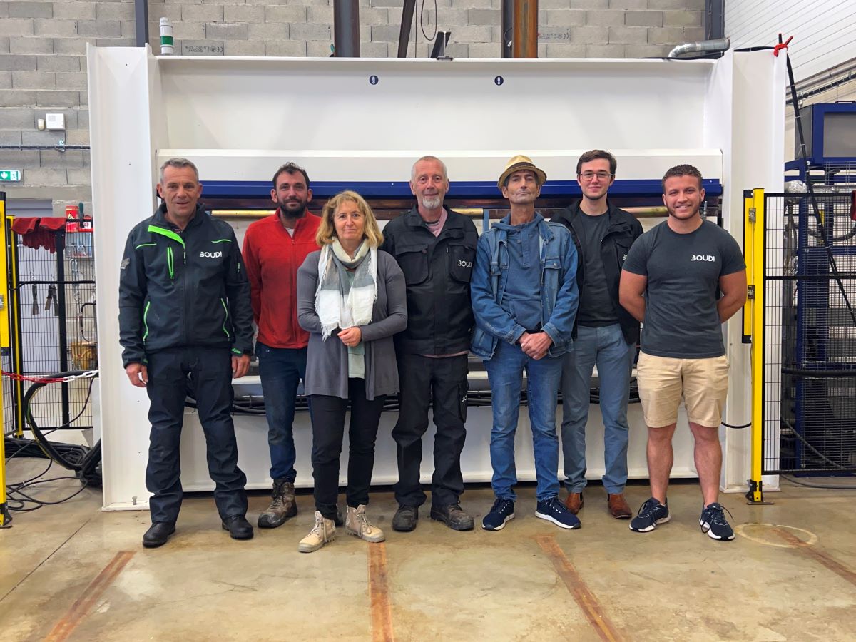 L'équipe de Boudi, la société créée par Jean Sauttreau à Rousson. © Boudi