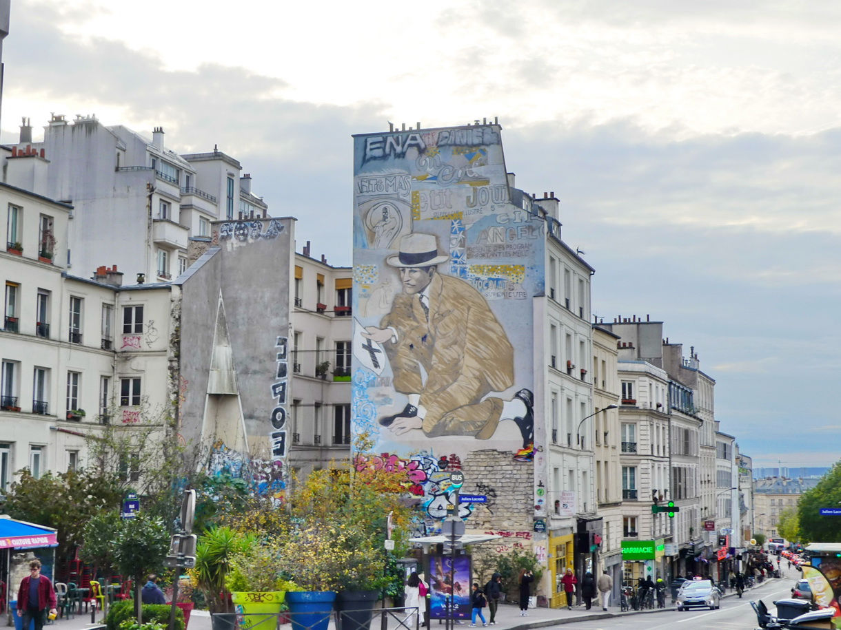 Les immeubles collectifs de la rue de Belleville à Paris