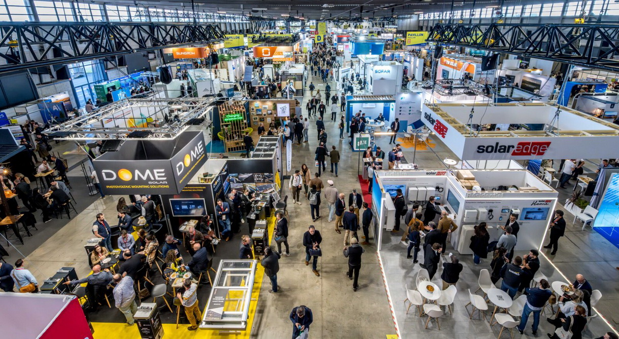Le Hall B1 au Forum EnerGaïa 2023. © Cécile Garou