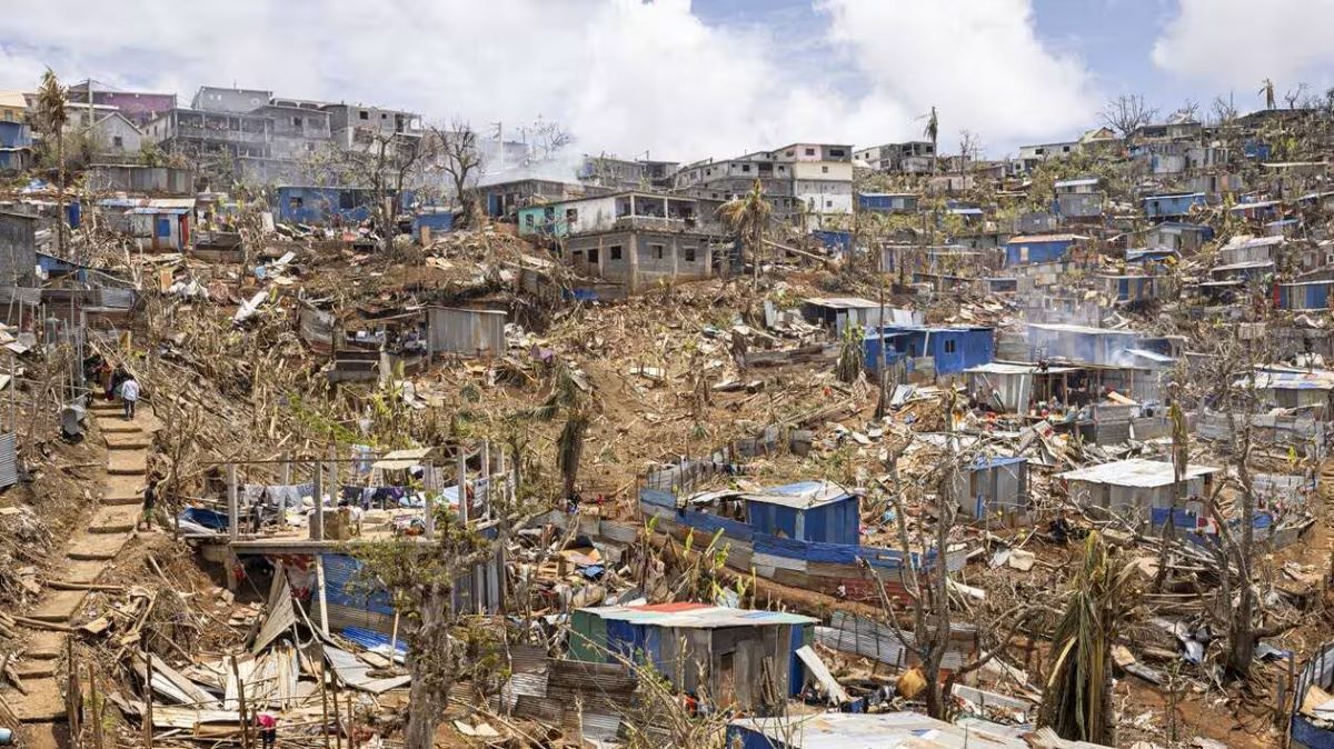 Mayotte après le passage du cyclone Chido. © Patrick Meinhardt / AFP
